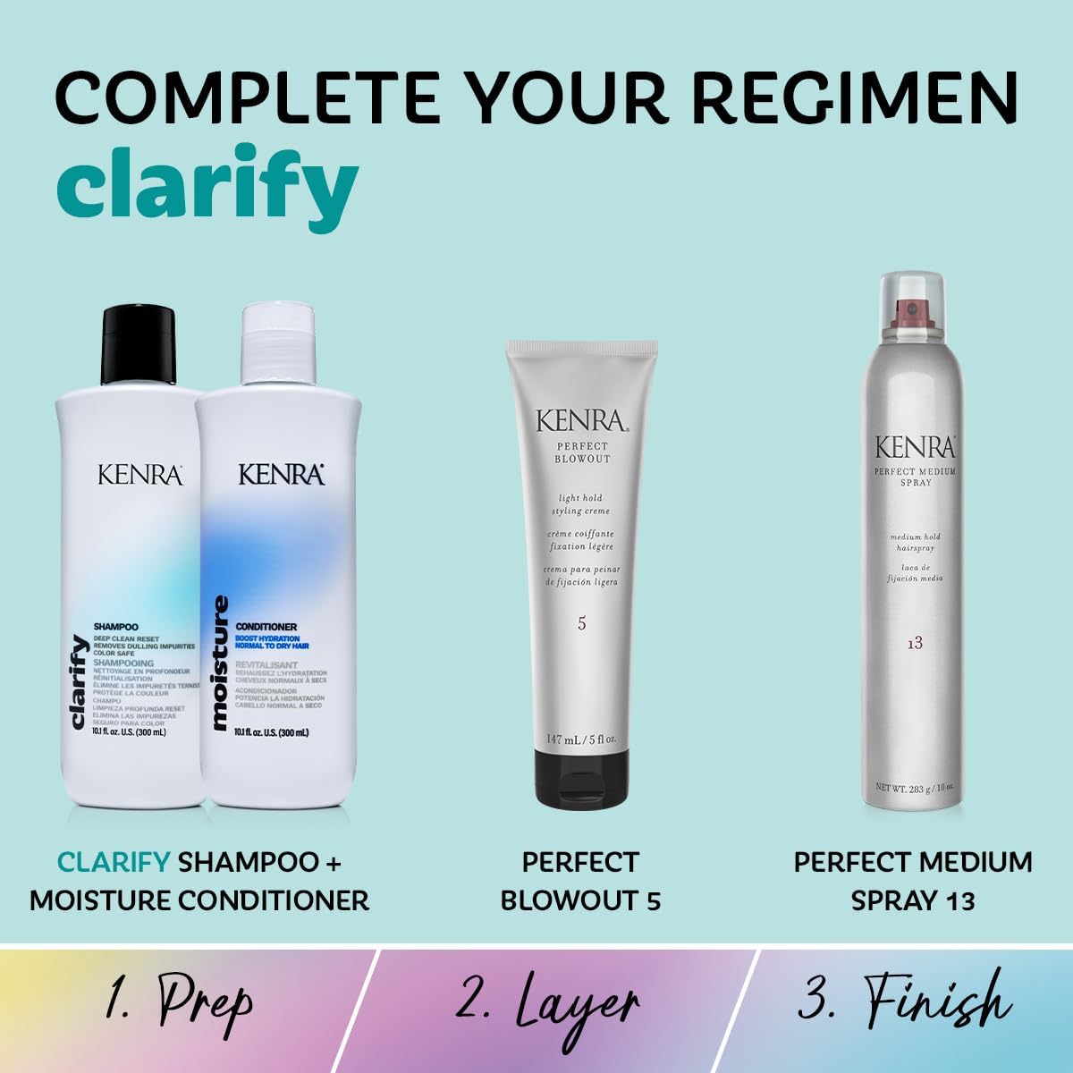 Kenra Clarify Shampoo | Deep Cleansing | Color-Safe | Removes Dulling Deposits & Product Build Up | Brightens Highlighted, Bleached, or Gray Hair | Beauty & Personal Care Kenra