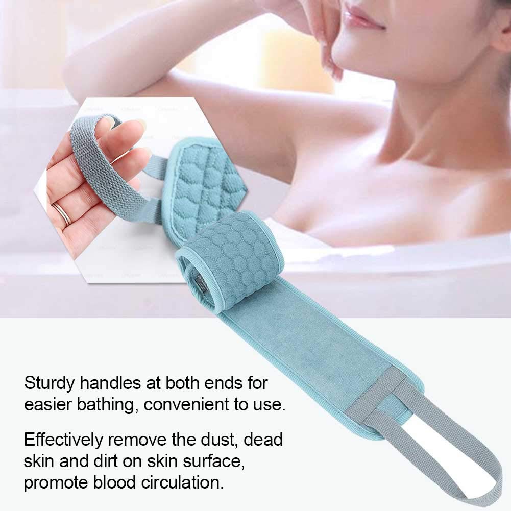 Exfoliating Loofah Back Scrubber, Double-Sided Scrubbing Belt, Delaying Skin Aging, Men and Women Washing Back Cushion Beauty and Personal Care FILFEEL