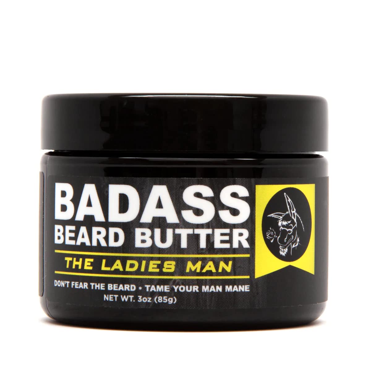 Badass Beard Care Beard Butter For Men - THE LADIES MAN, 3 oz - Made of Natural Ingrediens for Healthy, Soften and Itchness Free Beard and Mustache Beauty and Personal Care Badass Beard Care