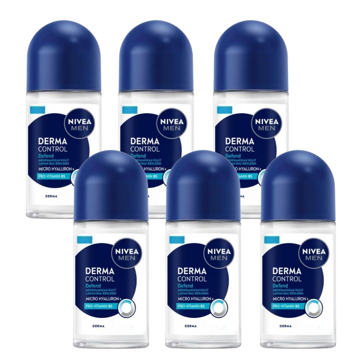 Nivea Deo Derma Control Defend Roll-On Deodorant - 1.69 fl oz - Pack of 6 Beauty and Personal Care NIVEA