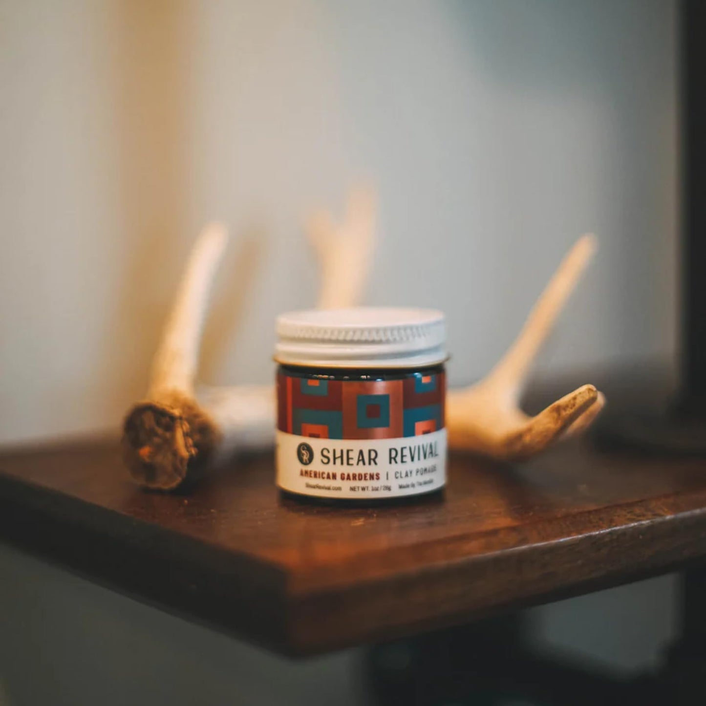 Shear Revival American Gardens Clay Pomade for Men & Women - Vegan, Strong Hold, Matte Dry Finish for All Hair Types, 99% All Natural Ingredients Beauty & Personal Care Shear Revival
