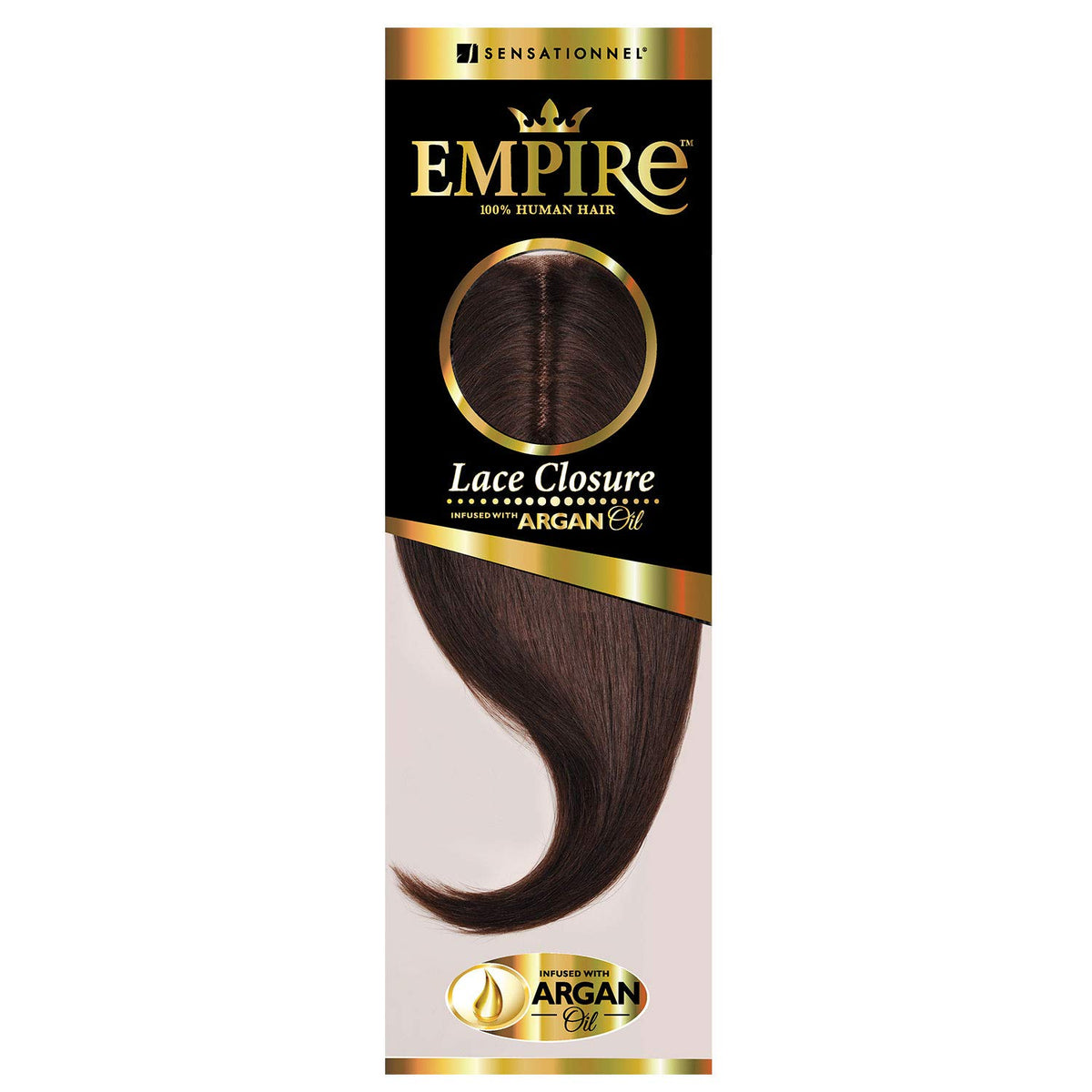Sensationnel Empire Humanhair Lace Closure-Yaki 12 Inch,613 BLONDE