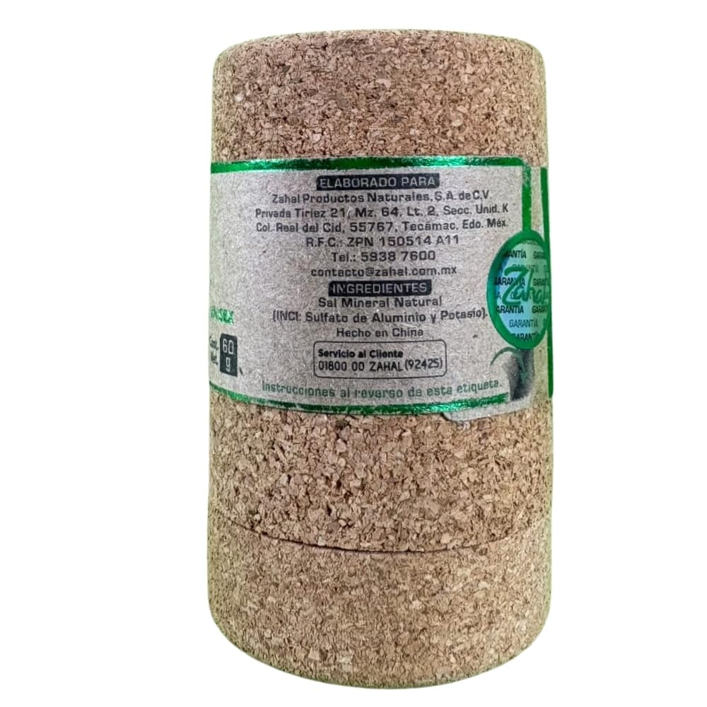 Zahal, Natural mineral deodorant mini stick in cork Biodegradable Packaging, Deodorant unisex fragrance free parabens free alcohol free 2.11 OZ Beauty and Personal Care Zahal