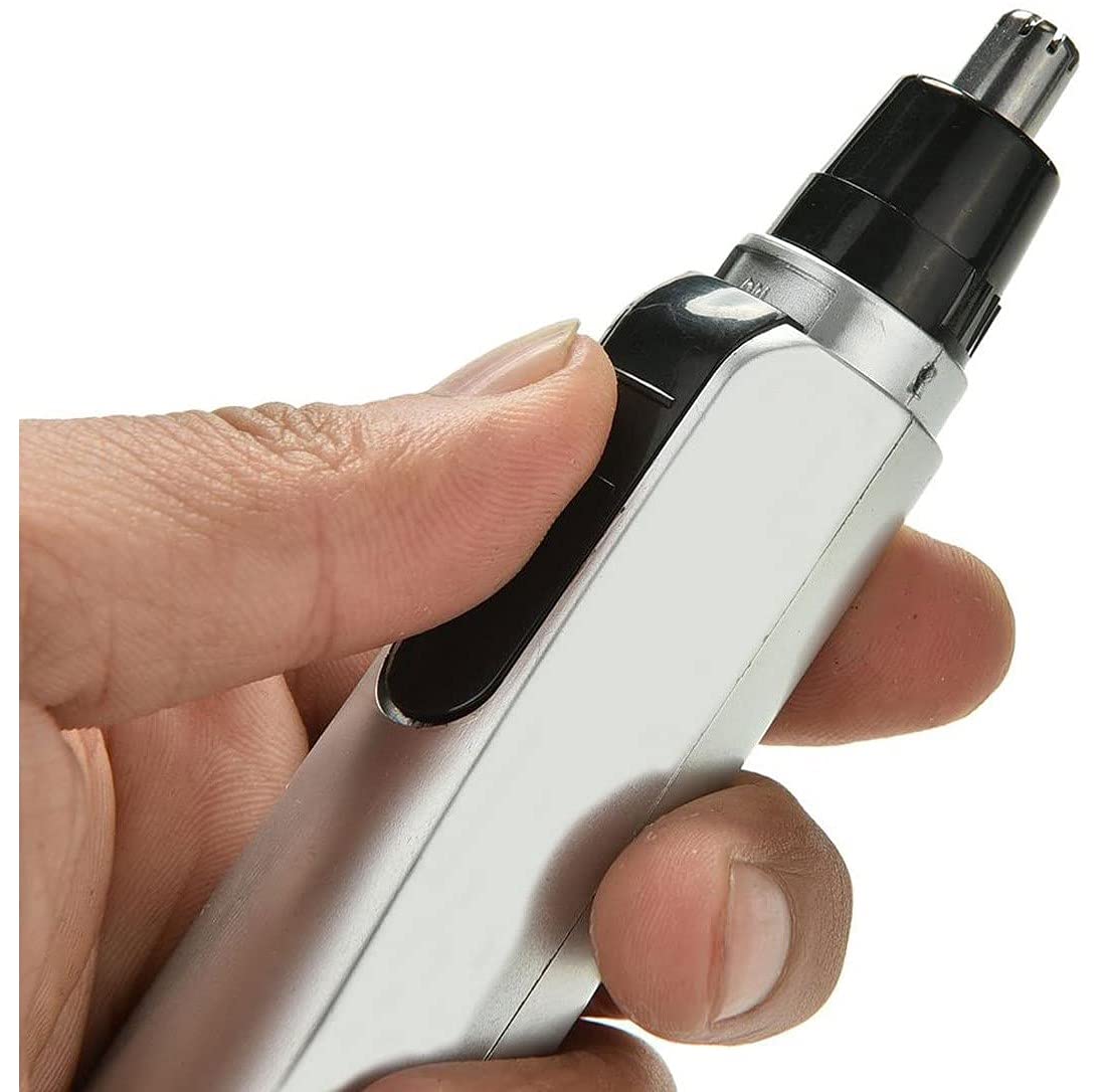 Ear and Nose Hair Trimmer Professional Painless Facial Hair Trimmer for Men and Women, Battery-Operated Beauty and Personal Care Lofty General Trading