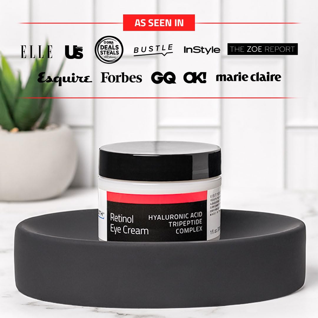 YEOUTH Retinol Eye Cream Anti Aging, Firming Under Eye Cream for Puffiness and Bags Under Eyes for Wrinkles and Dark Circles with Hyaluronic Acid Beauty & Personal Care YEOUTH