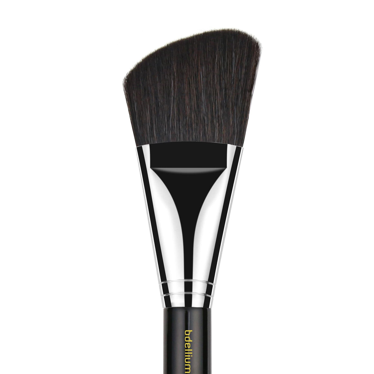 Bdellium Tools Professional Makeup Brush - Maestro Series 990 Angled Face - With Mix of Soft Synthetic & Natural Fibers, For Whisking Powder
