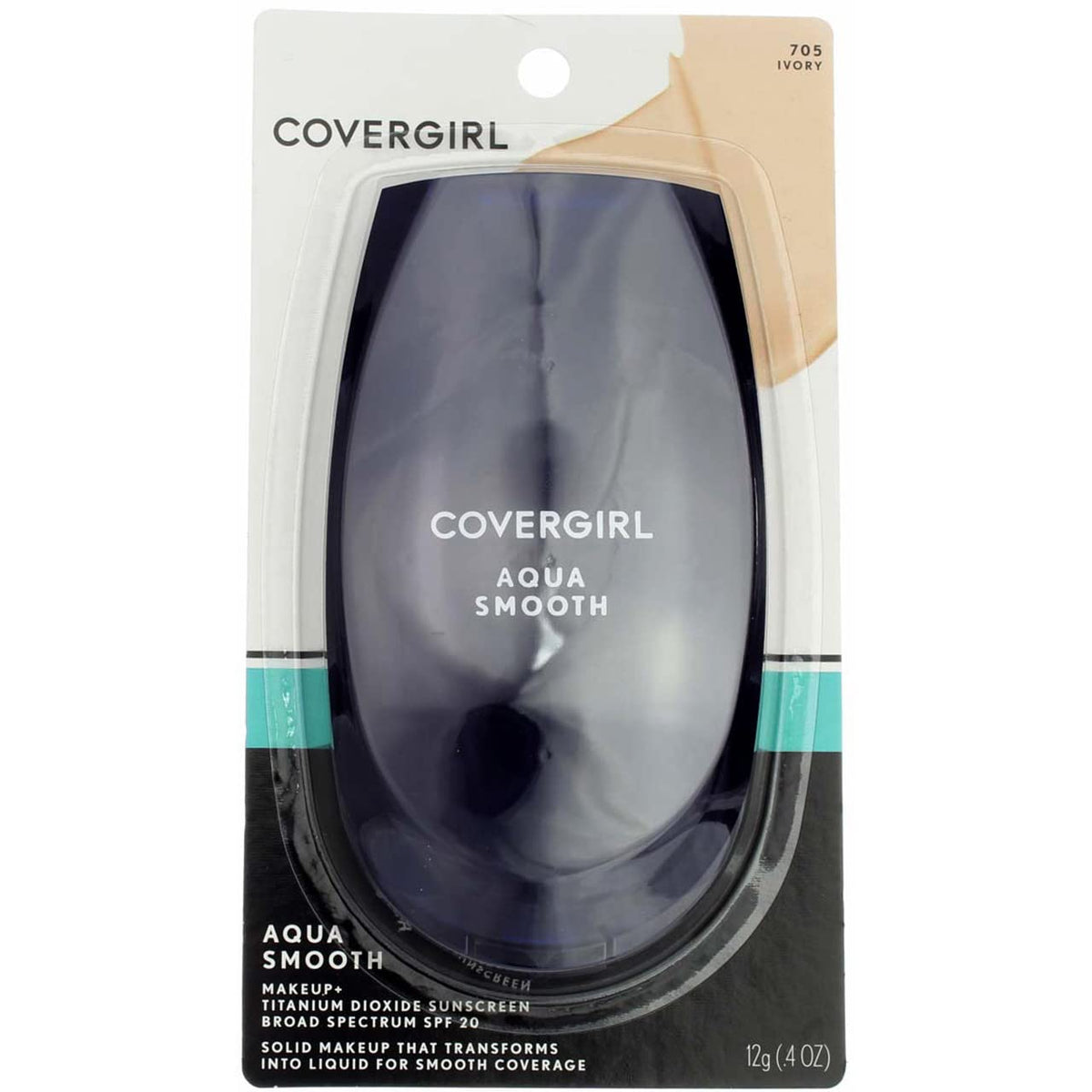 Cover Girl Smoothers Aquasmooth Foundation Ivory .4 oz
