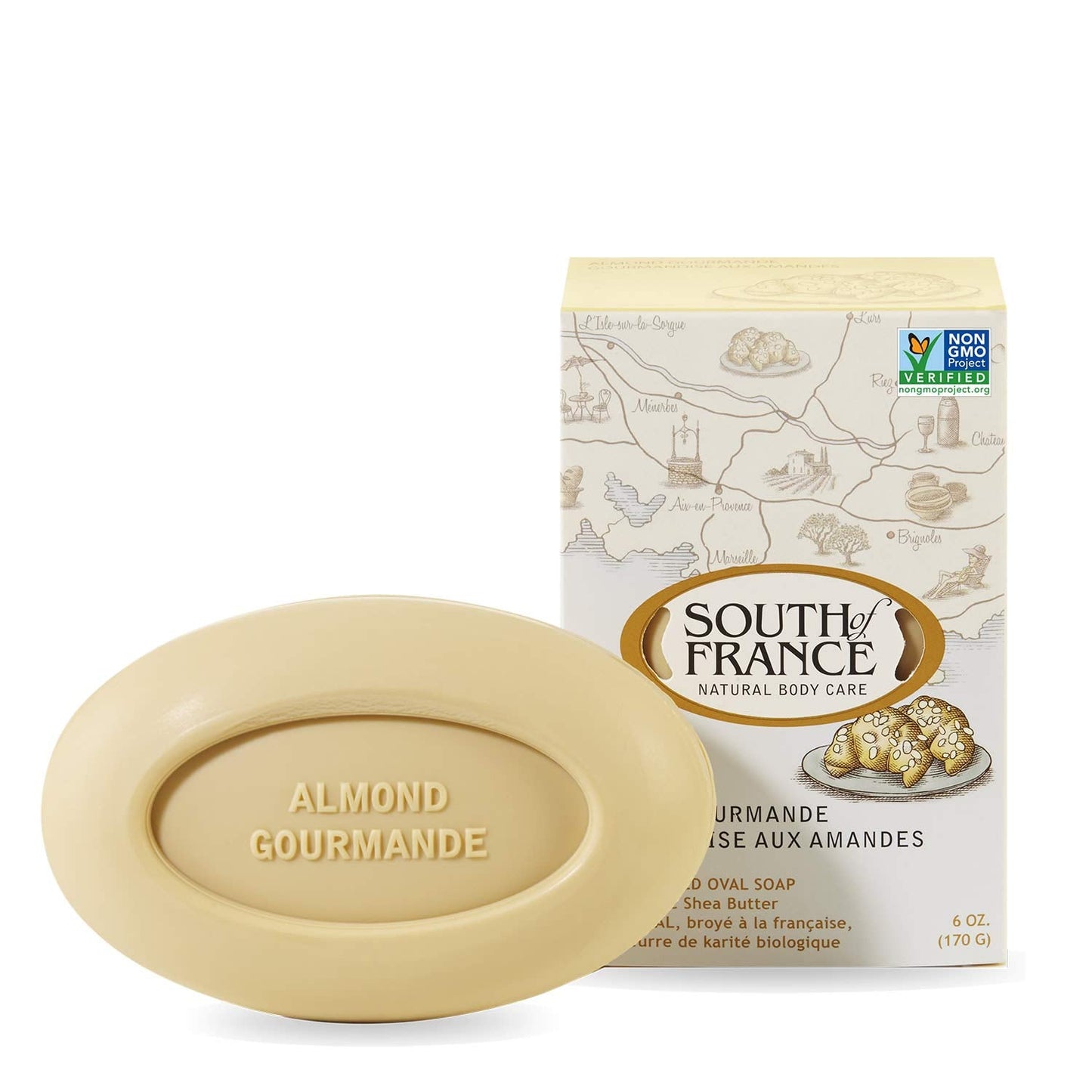 South Of France Bar Soap - Almond Gourmand - 6 oz - 1 each Beauty & Personal Care South Of France