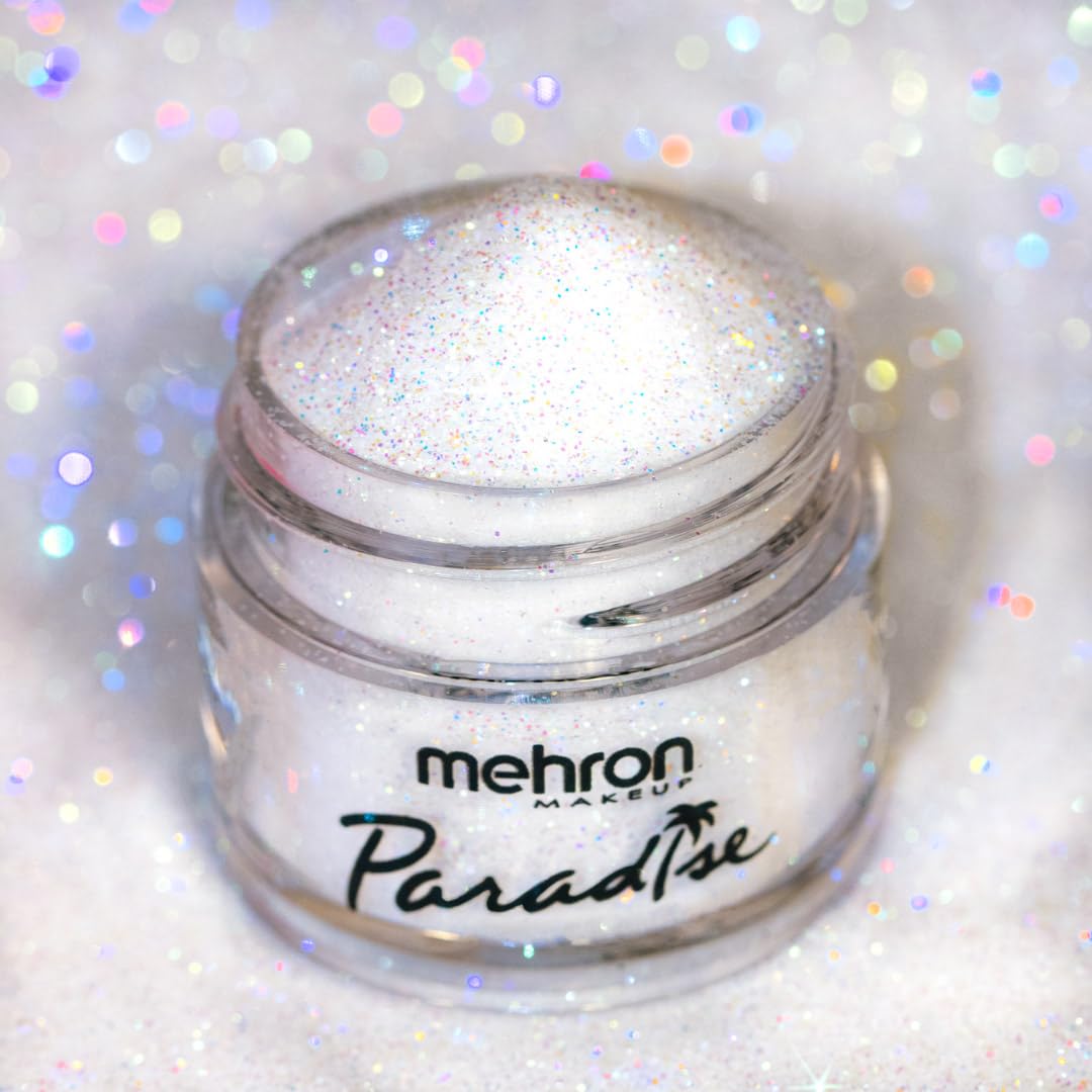Mehron Makeup Paradise Glitter FX | Professional Cosmetic for Makeup & Art | Vibrant & Shimmering Loose Glitter .25 oz (7 g) (White) Beauty & Personal Care Mehron