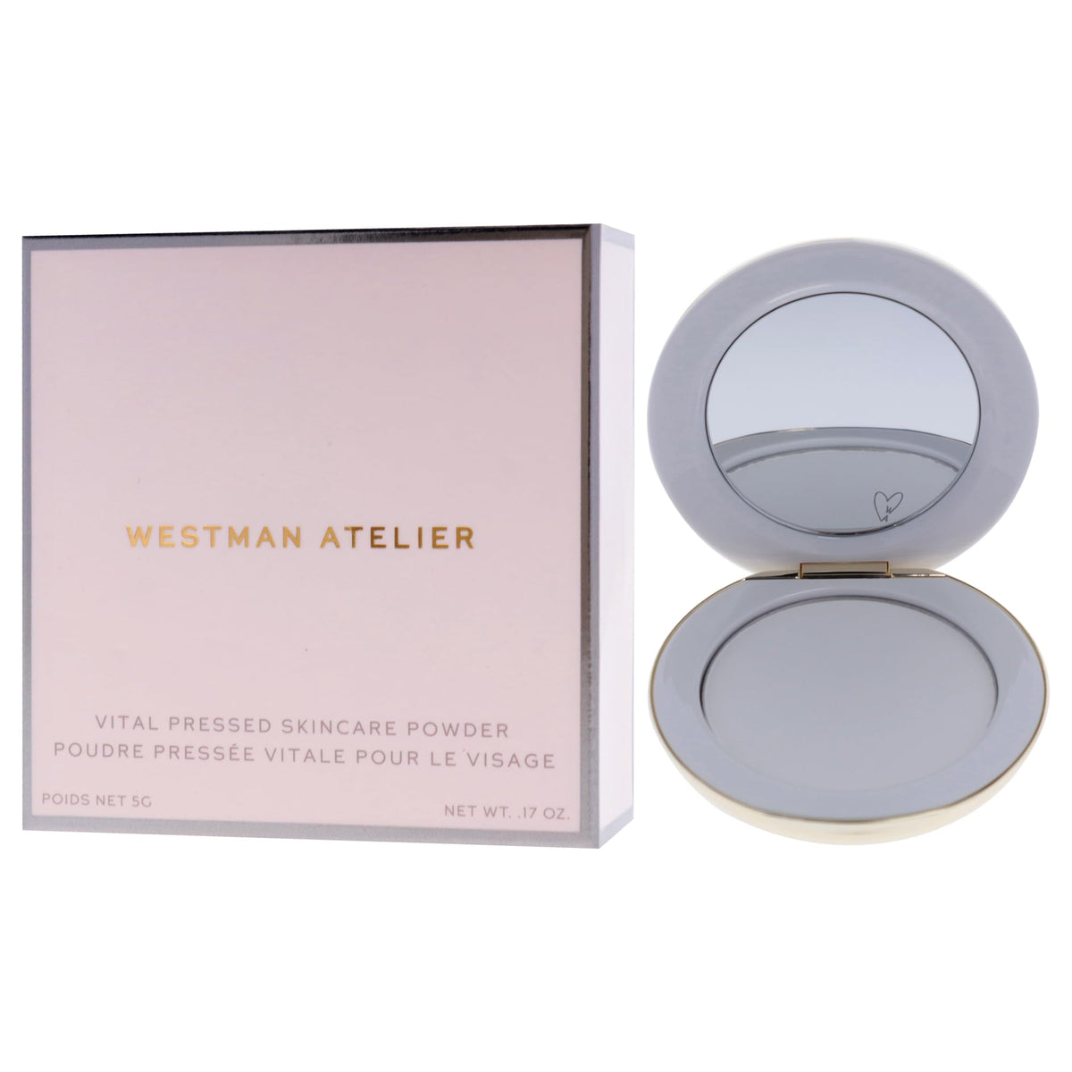 Westman Atelier Vital Pressed Skincare Blurring Talc-Free Setting Powder Translucent - 0.17 oz