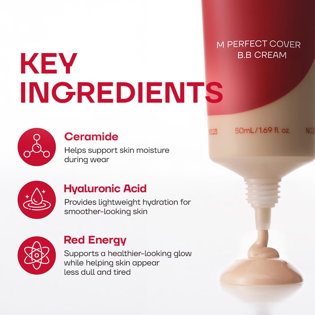 MISSHA M Perfect Cover BB Cream No.21 Light Beige SPF 42 PA+++ 1.69 oz