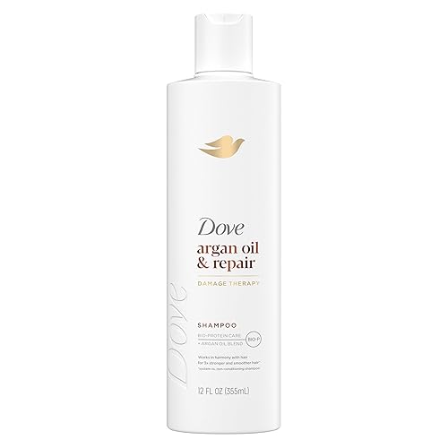 Dove Shampoo Argan Oil & Repair for Fine Hair with Bio-Protein Care Technology and Argan Oil Blend 12 Fl Oz Beauty & Personal Care Dove