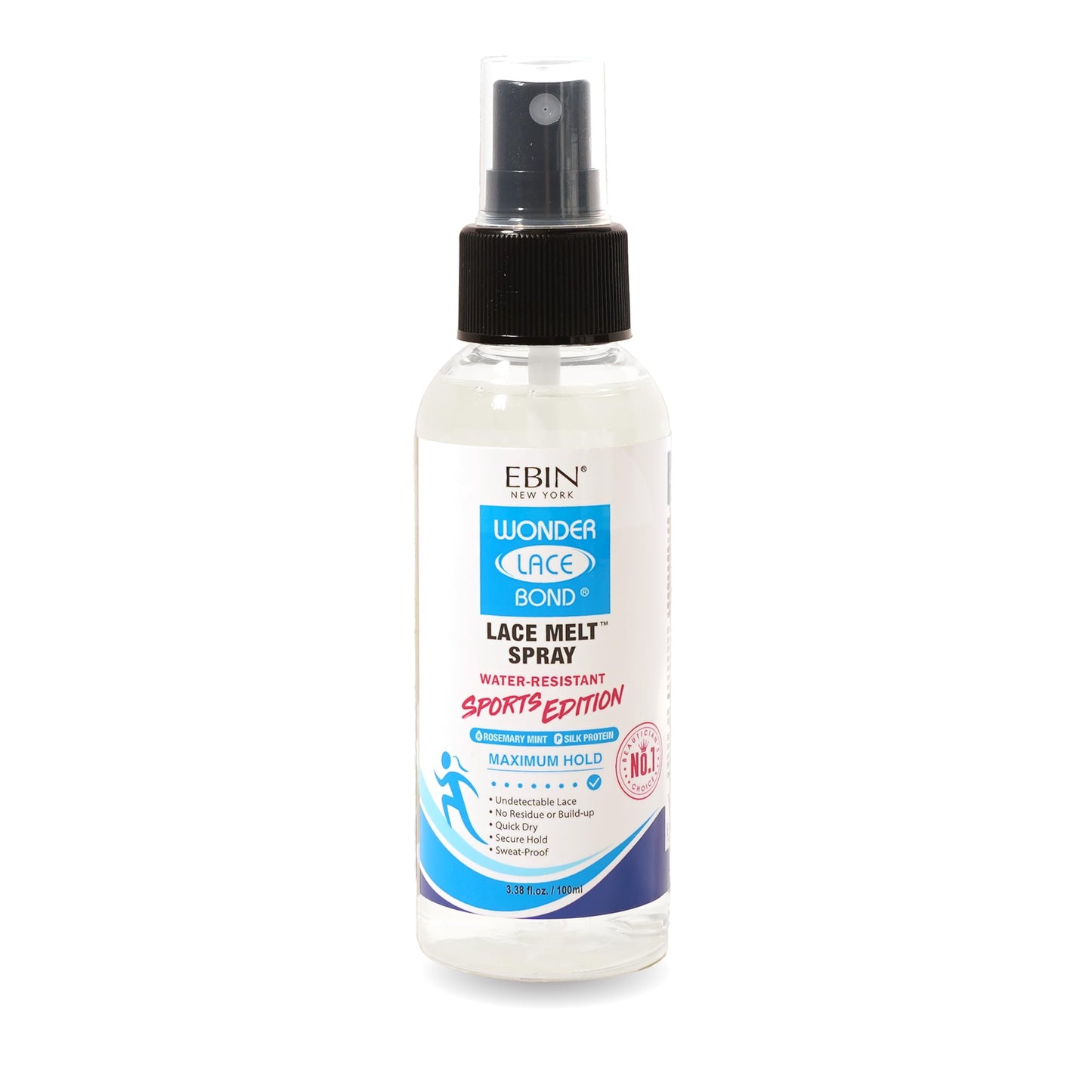 EBIN NEW YORK Wonder Lace Bond Lace Melt Spray Sports Edition 3.38 Fl Oz - Melting Spray for Lace Wigs with Strong Hold, Rosemary Mint for Scalp Beauty & Personal Care EBIN NEW YORK