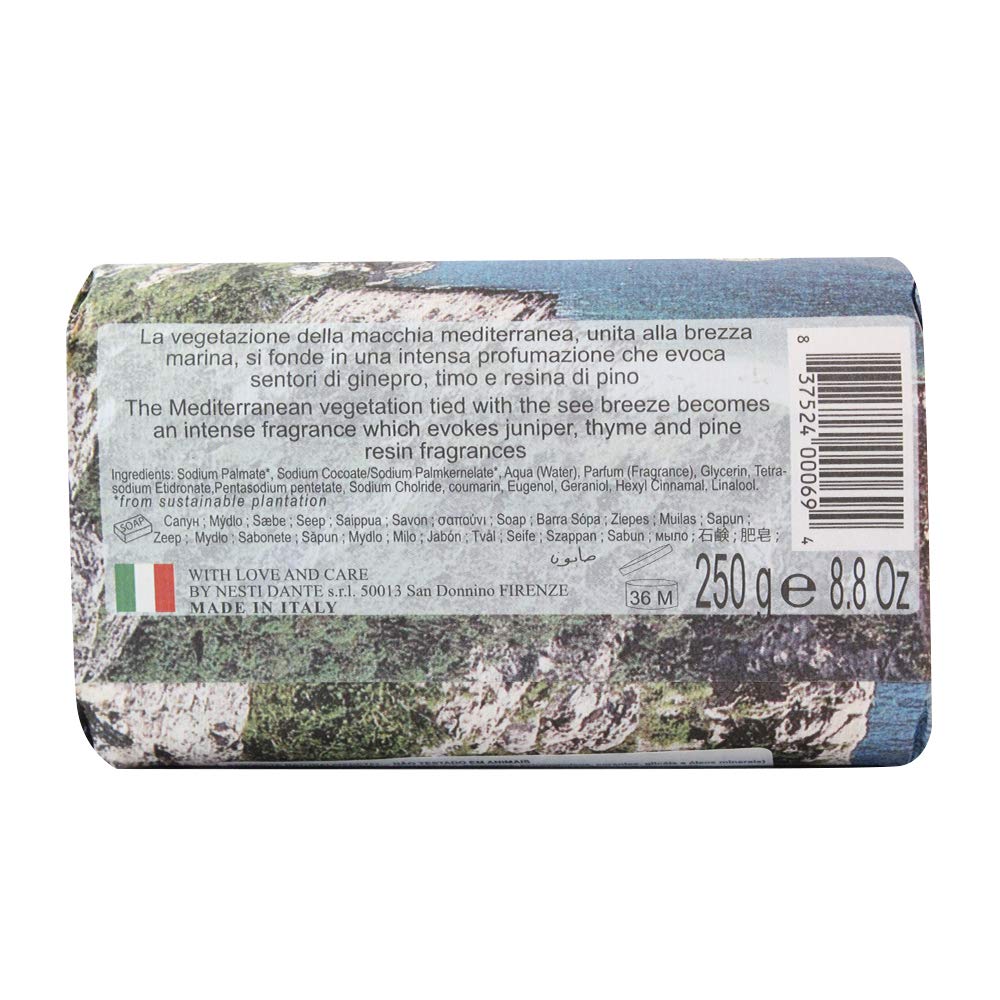 Nesti Dante Emozioni In Toscana Natural Soap, Mediterranean Touch, 8.8 Ounce Beauty & Personal Care Nesti Dante