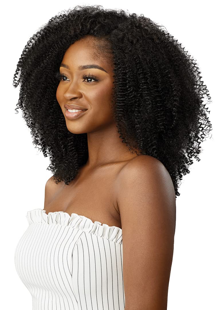 Outre Big Beautiful Hair Clip-In - 9pcs - Springy Afro 10" (NATURAL BLACK)