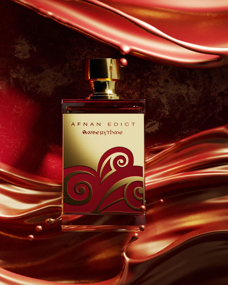 Afnan Edict Amberythme Unisex Luxury Eau de Parfum Spray, 2.7 Fl. Oz - Warm & Indulgent Amber Perfume with Cinnamon, Vanilla & Sandalwood Beauty & Personal Care Afnan