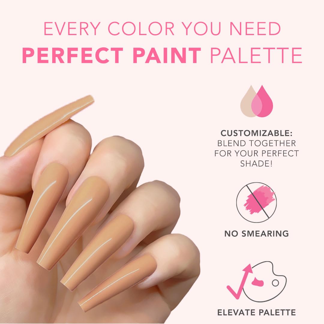 KIARA SKY Professional Nails Gel Art Pod - Ultra Pigmented Gel Art Paints (Fawn) Light Beige