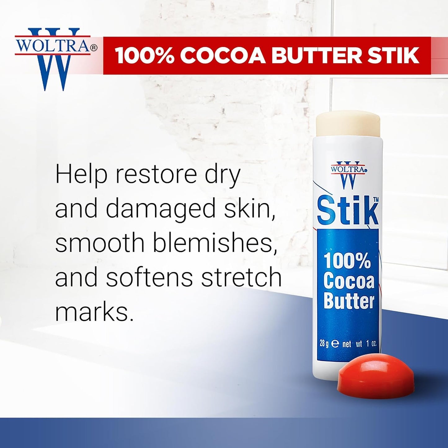 Woltra Cocoa Butter Stick - 1 Oz (Pack of 5) Beauty & Personal Care Woltra