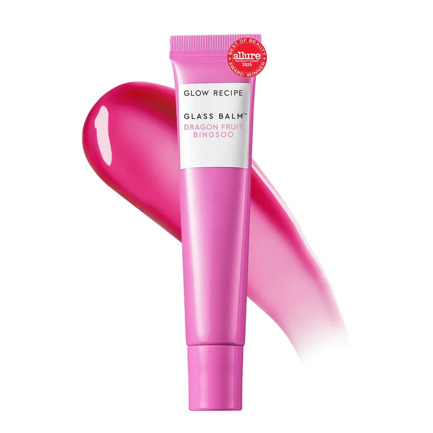 Glow Recipe Glass Balm Lip Treatment - 12Hr Hydrating Lip Balm & Moisturizer with Hyaluronic Acid to Smooth, Plump & Protect from Dryness, High Shine Beauty & Personal Care Glow Recipe