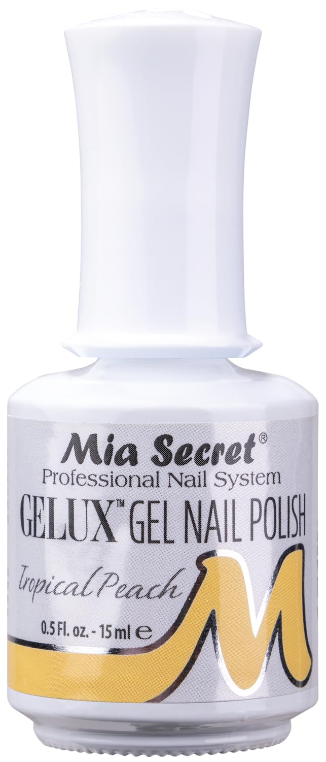 Mia Secret Gelux Nail Polish 0.5 Oz UV Gel-SOAK Off Gel Polish - Collection 2018 Pick Your Color (Tropical Peach)