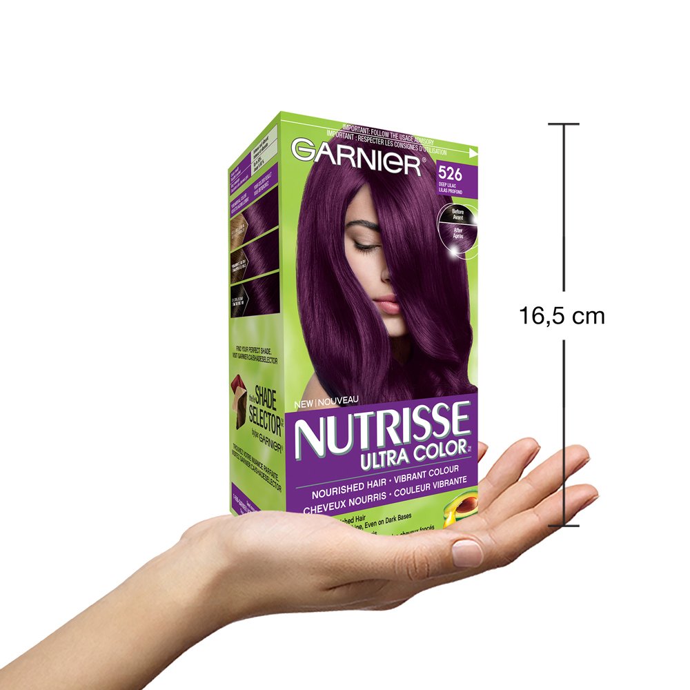 Garnier Nutrisse Nourishing Color Cream Hair Colour, Deep Lilac 526
