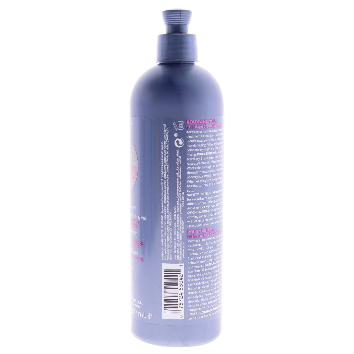 Roux, Fanci-Full Instant Hair Color Rinse, 42 Silver Lining ,Temporarily Evens Tones, Blends Away Gray, 15.2 Oz Beauty & Personal Care Roux