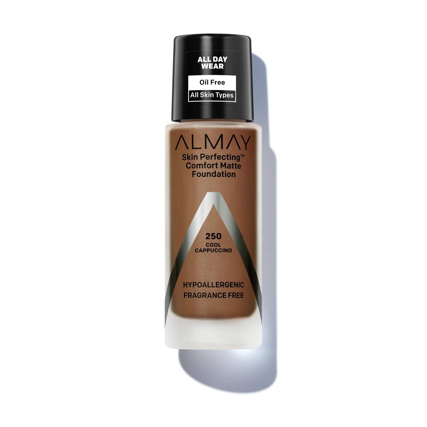 Almay Skin Perfecting Comfort Matte Foundation, Hypoallergenic, Cruelty Free-Fragrance Free, Dermatologist Tested Liquid Makeup, Cool Cappuccino, 1 Beauty & Personal Care Almay