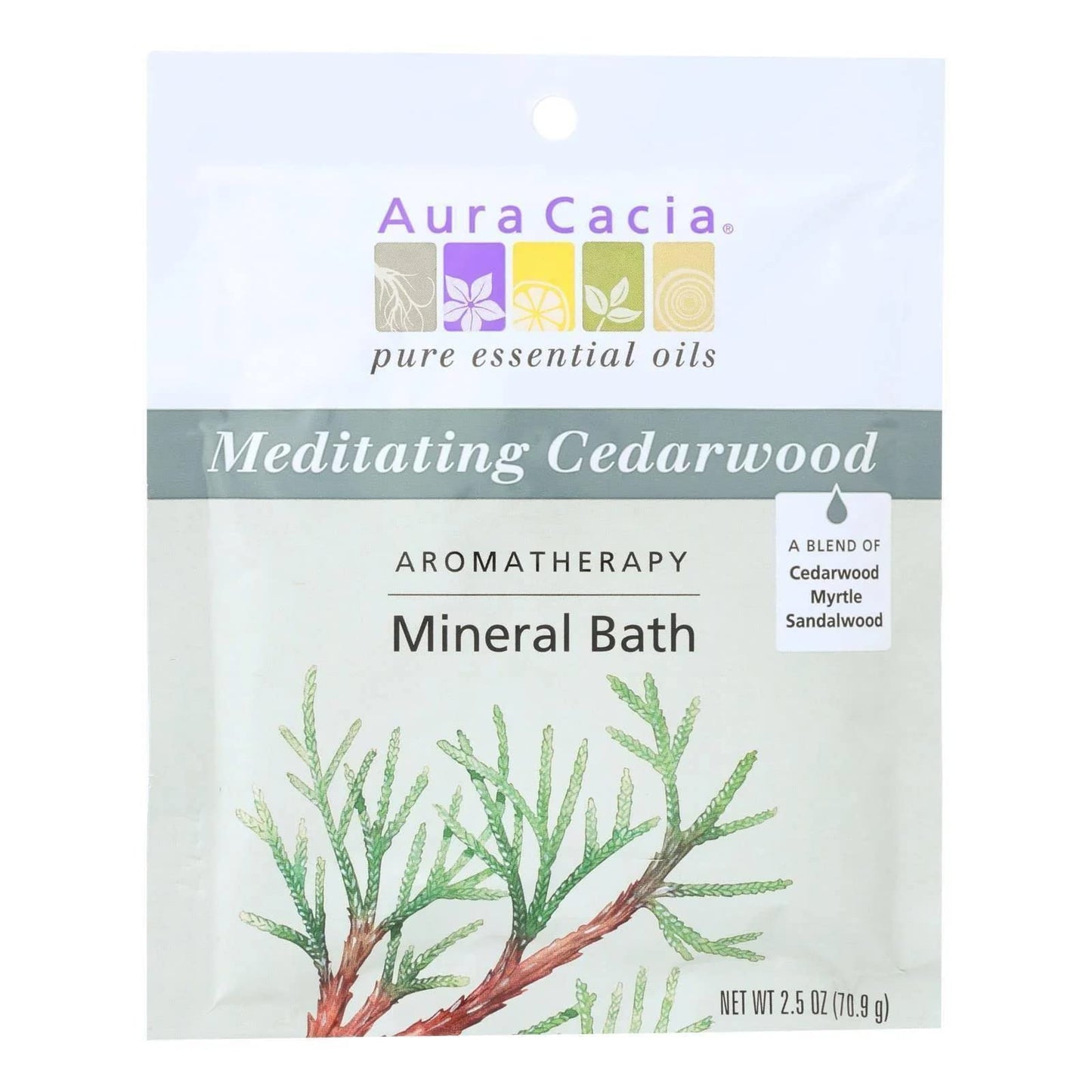 AURA CACIA Mnrl Bath,meditate Cedarw, 0.05 Pound Beauty & Personal Care Aura Cacia