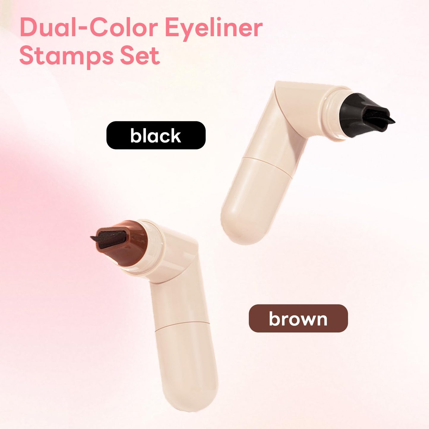 2pcs Rotatable Eyeliner Stamp Set - Quick Shaping Tool with Left/Right Eye Marked, Smudge-Proof & Long-Lasting, Ready to Use, Flawless Winged… Beauty & Personal Care Eagyrosi