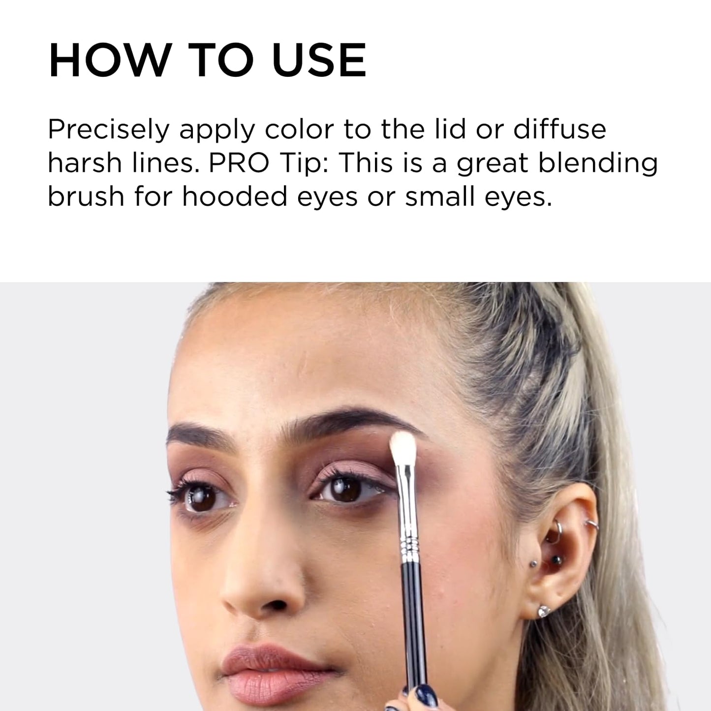 Sigma Beauty Professional E27 Detail Eyeshadow Blending Brush - Eyeshadow Application and Blending Brush - Apply Pigment and Blend Harsh Lines for a Beauty & Personal Care Sigma Beauty