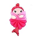 Cute Unicorn Kids Bath Loofahs Balls for Baby Girls Boys Mesh Shower Ball Pouf Exfoliating Bath Sponge Body Cleaner Bath Accessories (Pink Mermaid) Beauty & Personal Care Ralcosuss