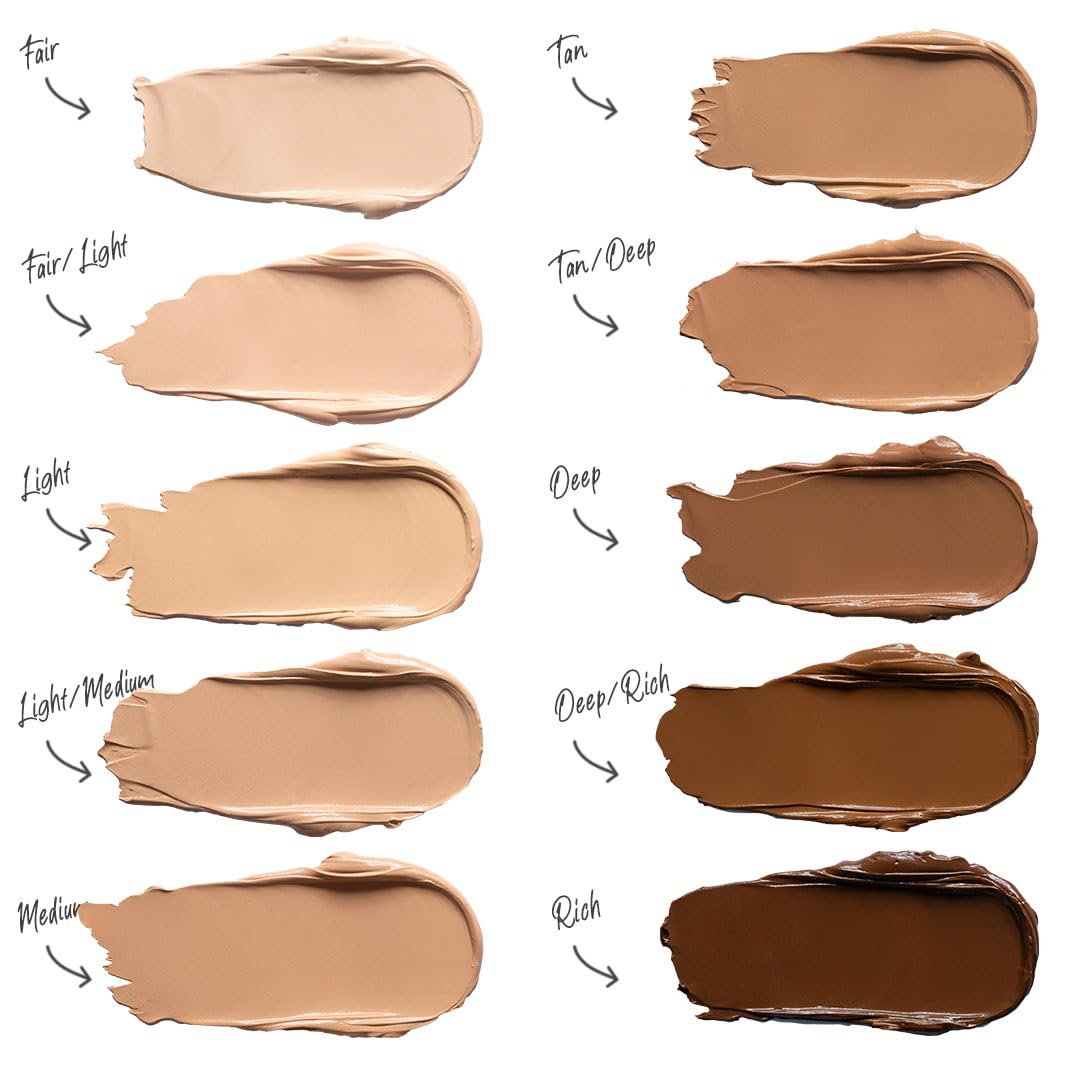 DOLL 10 TCE Liquid Filter - CC Cream - Liquid Foundation - Lightweight Tinted Moisturizer & Skin Tint - Blurs Pores & Fine Lines - Vegan - Clean