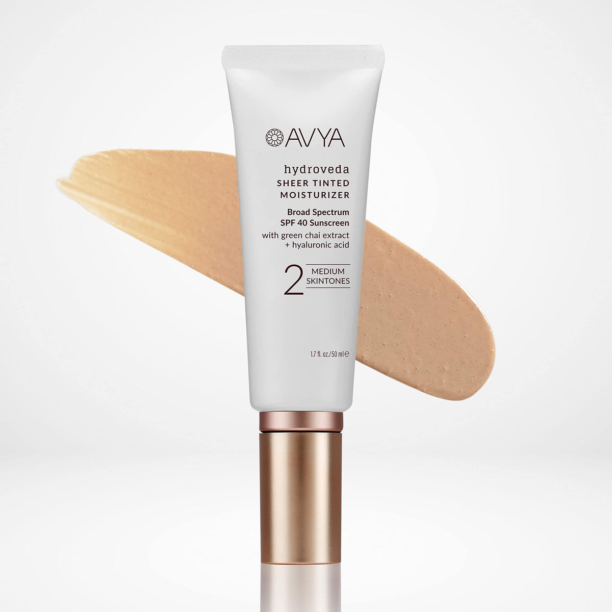 AVYA Skincare SPF 40 Tinted Moisturizer, Medium #2, 1.7oz