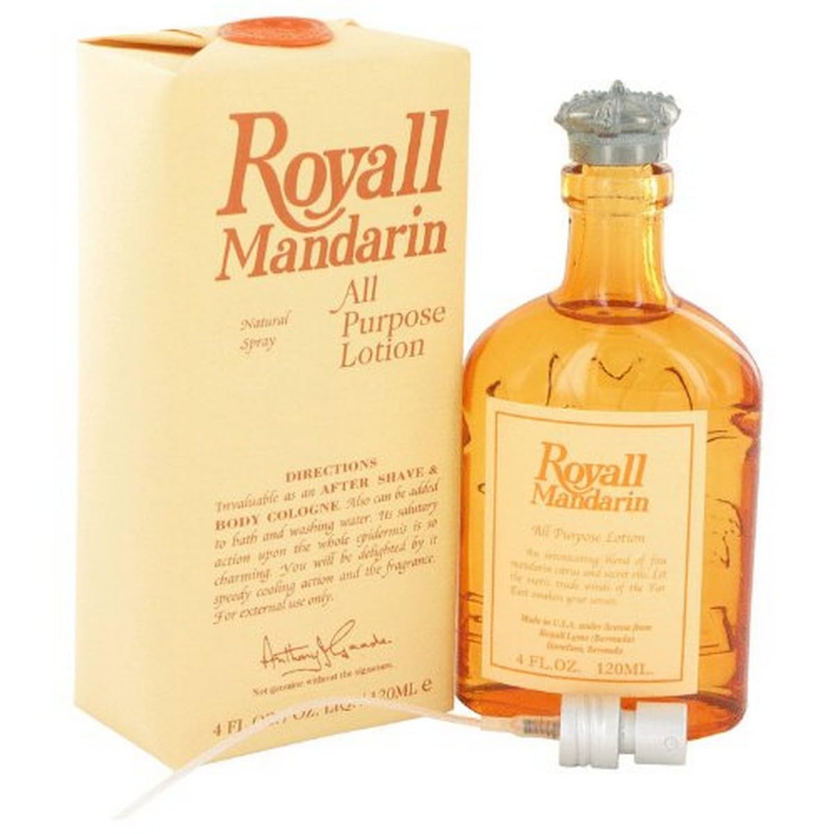 Royall Mandarin Orange By Royall Fragrances Aftershave Lotion Cologne Spray 4 Oz Beauty & Personal Care ROYALL LYME
