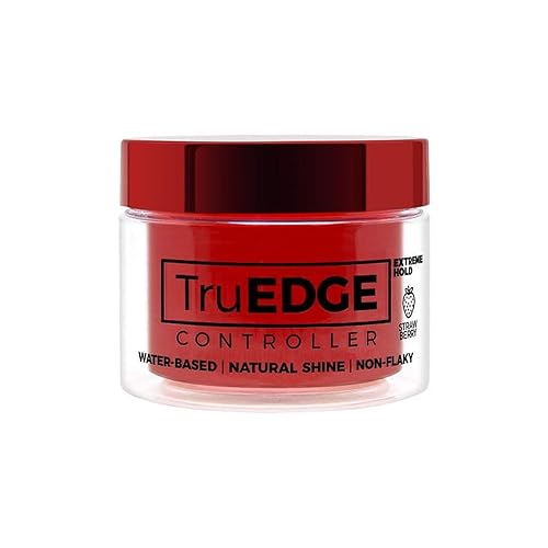 Tyche TruEDGE Controller Extreme Hold Water-Based Pomade - Ntaural Shine & Non-Flaky Scented Edge Control - Perfect for Hair-Braiding (Strawberry) Beauty & Personal Care Tyche