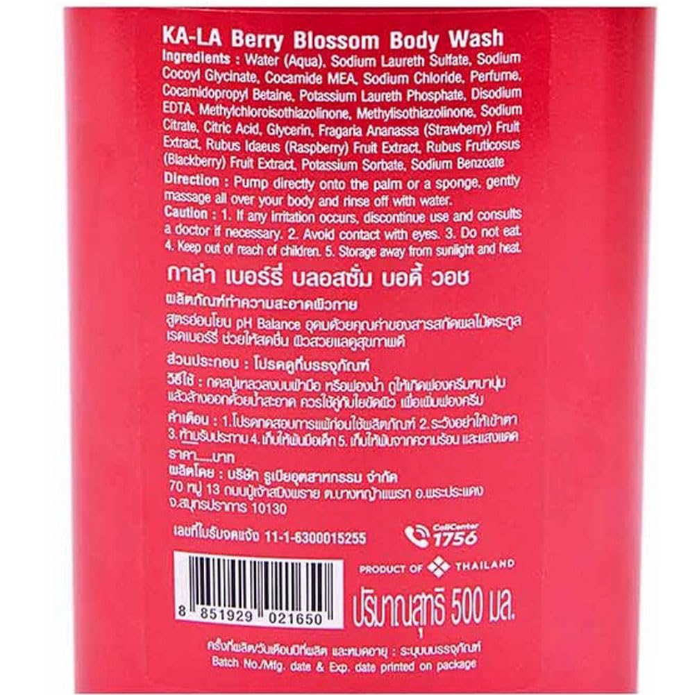 KA-LA Berry Blossom Body Wash 500 ML. Beauty & Personal Care KA-LA Nature Nine