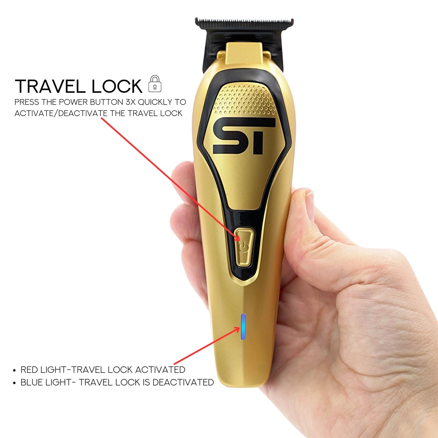 Supreme Trimmer Darkstar 72 Trimmer ST700 with Magnetic Vector Motor - 180 Min Run Time, 9000 RPM Barber Hair Trimmer - Low Noise, Professional Beard Beauty and Personal Care Supreme Trimmer