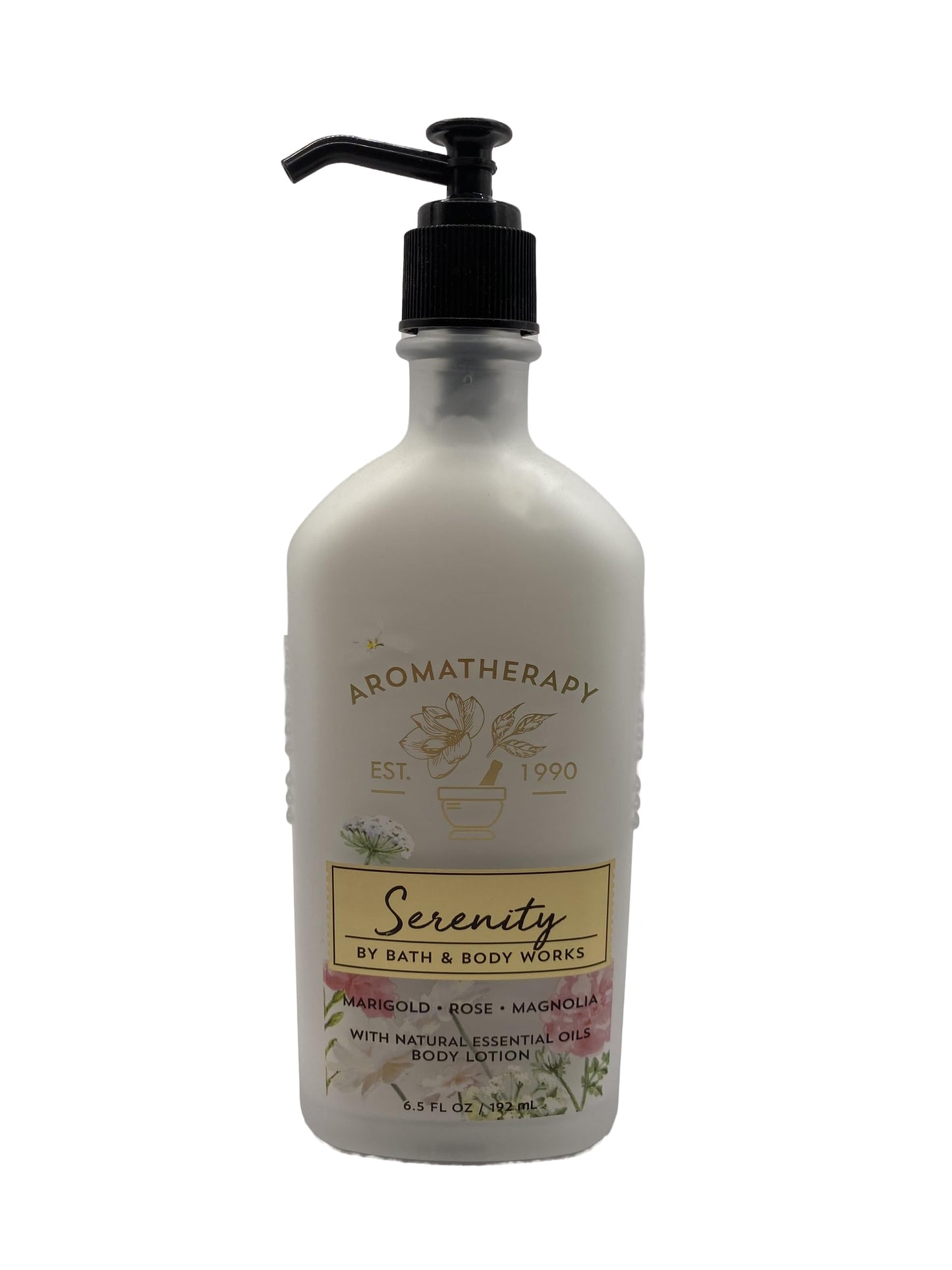 Bath & Body Works Aromatherapy Serenity - Marigold Rose Magnolia Essential Oils Body Lotion 6.5 Fluid Ounce Beauty & Personal Care Bath & Body Works