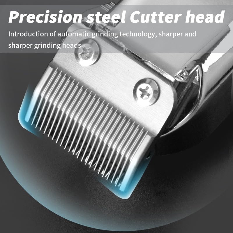 Hair Clipper for Men Professional Electric Cutting & Trimmers Set with 6000RPM Powerful Motor & LCD Display Mens Cordless Grooming Kit Barbers Haircut Beauty and Personal Care GLESVOWIO