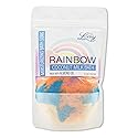 Luxiny Vegan Milk Bath Soak Made with Coconut Milk Powder & Sweet Almond Oil Which Creates A Bath Bomb Dust Soothing Fizz, 8oz (Rainbow) Beauty & Personal Care Luxiny