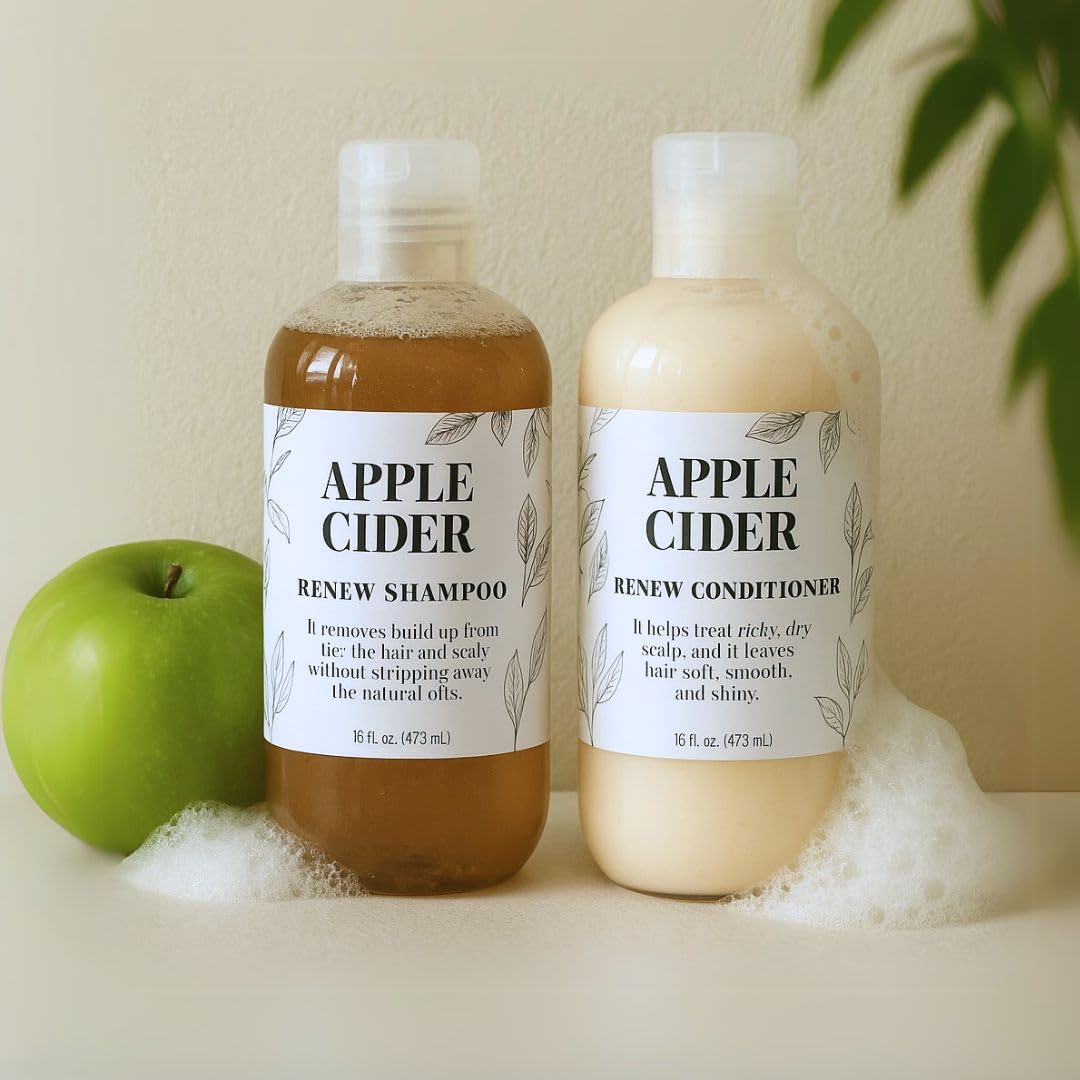 Nature Skin Shop Apple Cider Vinegar Shampoo and Conditioner Set Beauty & Personal Care Nature Skin Shop