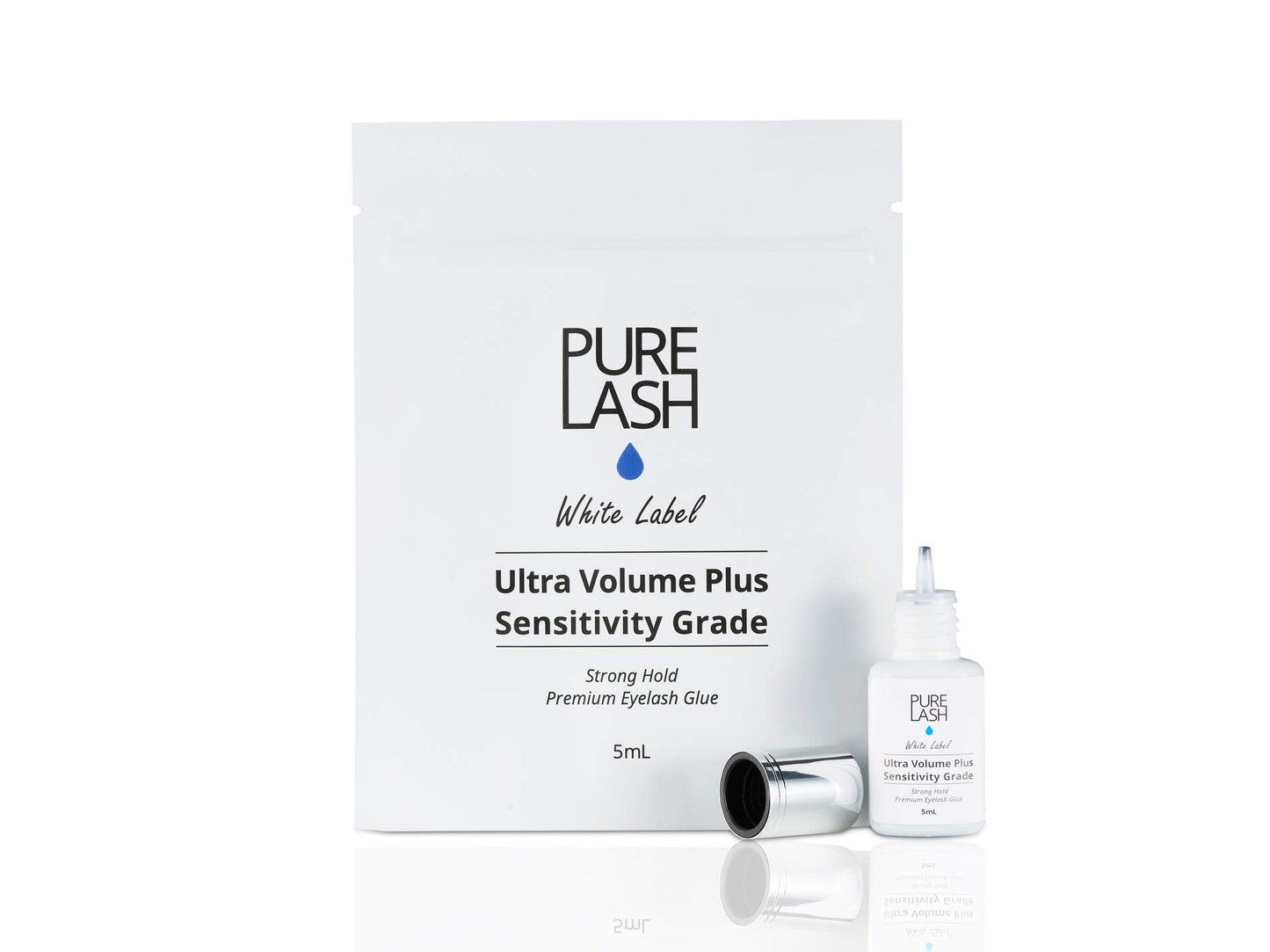 Most Sensitive Eyelash Extension Glue / Pure Lash / White Label / 5 Milliliter / 2-3 Seconds Drying Time / Retention 4-5 Weeks / Professional Use Only Beauty & Personal Care Pure