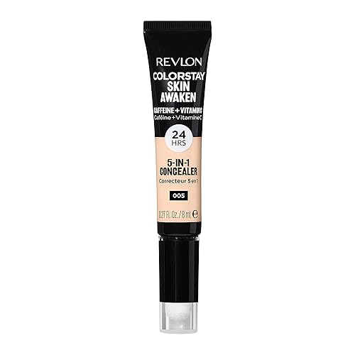 Revlon ColorStay Skin Awaken 5-in-1 Concealer, Lightweight, Creamy Longlasting Face Makeup with Caffeine & Vitamin C, For Imperfections, Dark Circles Beauty & Personal Care REVLON