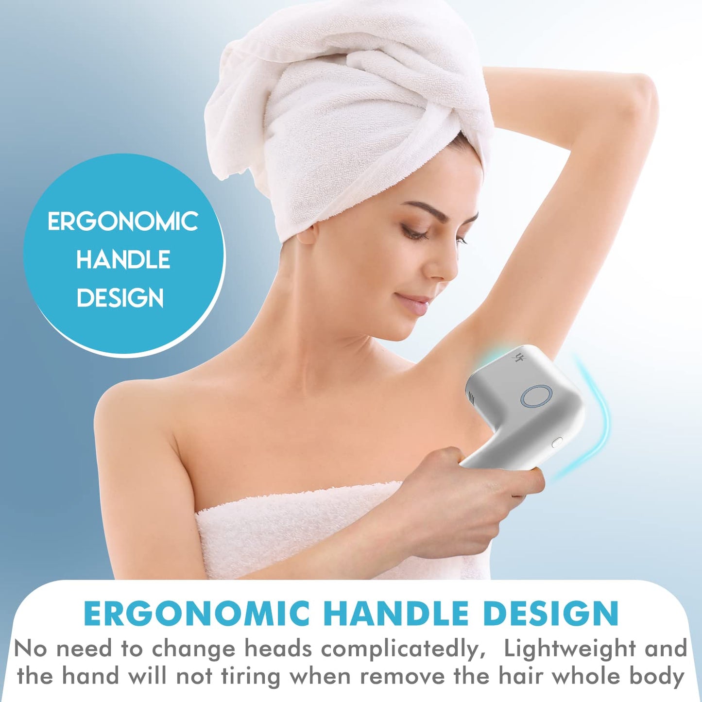 at-Home Hair Removal for Women and Men, DOPI Painless Hair Removal Device with Sapphire Cooling, Safe and Long-Lasting for Reducing in Hair Growth Beauty and Personal Care DOPI
