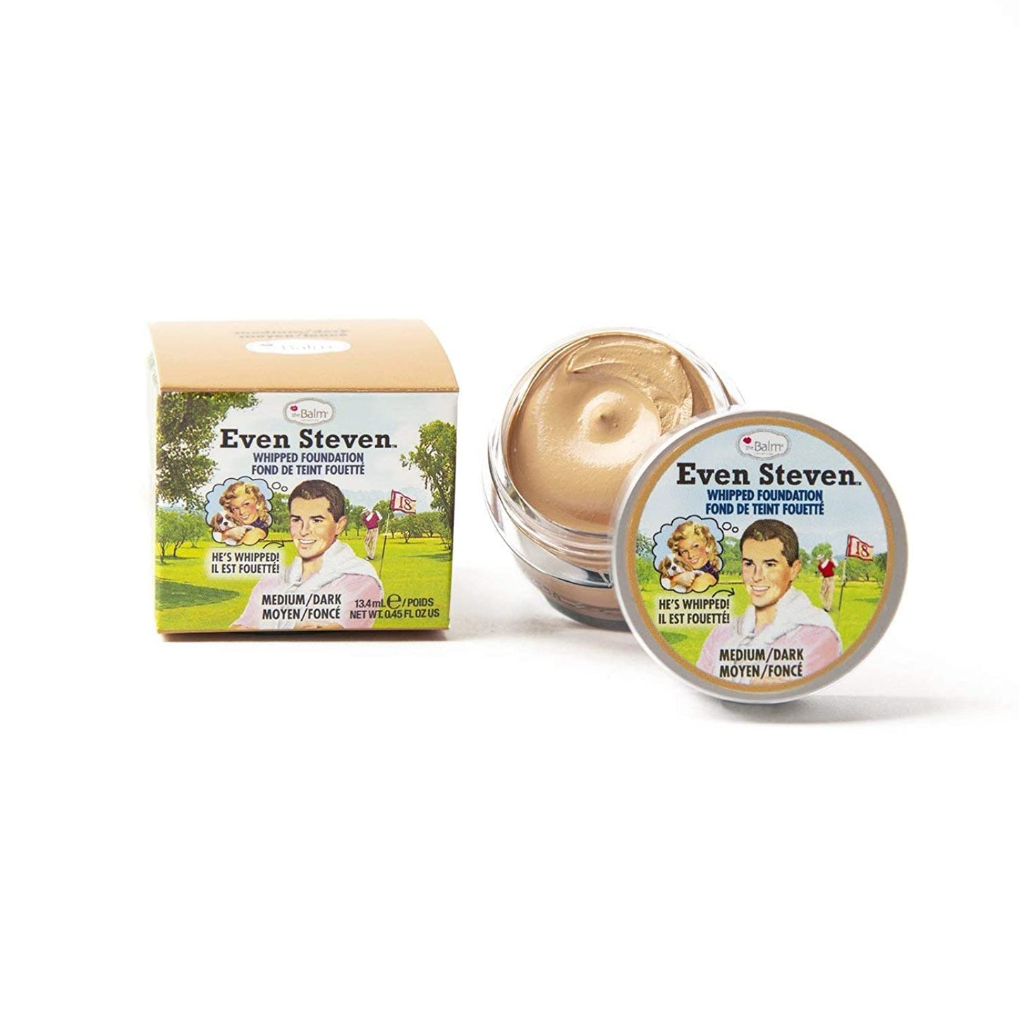 Even Steven Whipped Foundation, Ultra-Pigmented Formula, Medium Dark, Natural Matte Finish Beauty & Personal Care theBalm