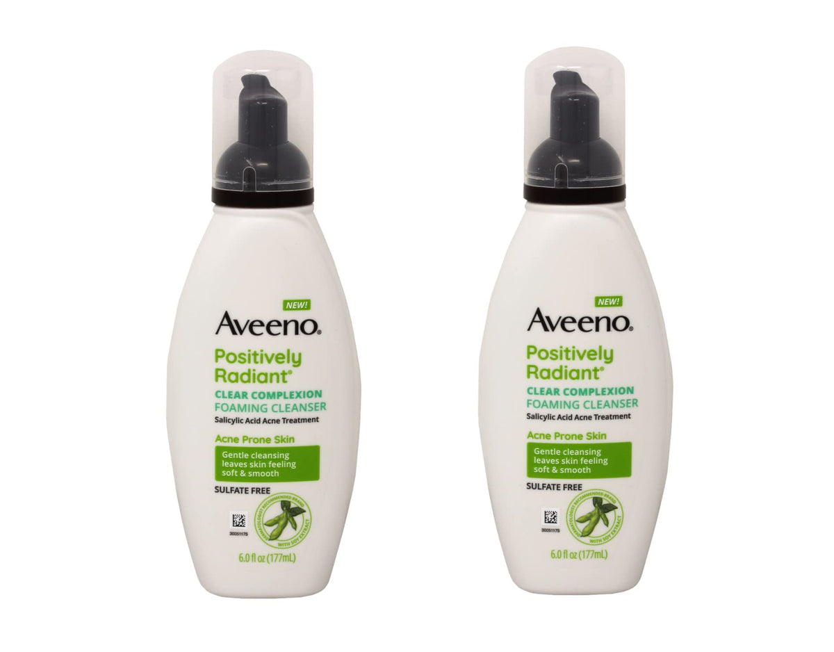 Aveeno Active Naturals Clear Complexion Foaming Cleanser 6 OZ (PACK OF 2) Beauty & Personal Care Aveeno