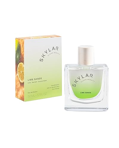 Skylar Lime Sands Eau de Parfum - Hypoallergenic & Clean Perfume for Women & Men, Vegan & Safe for Sensitive Skin - Woody Citrus Perfume with Notes Beauty & Personal Care Skylar