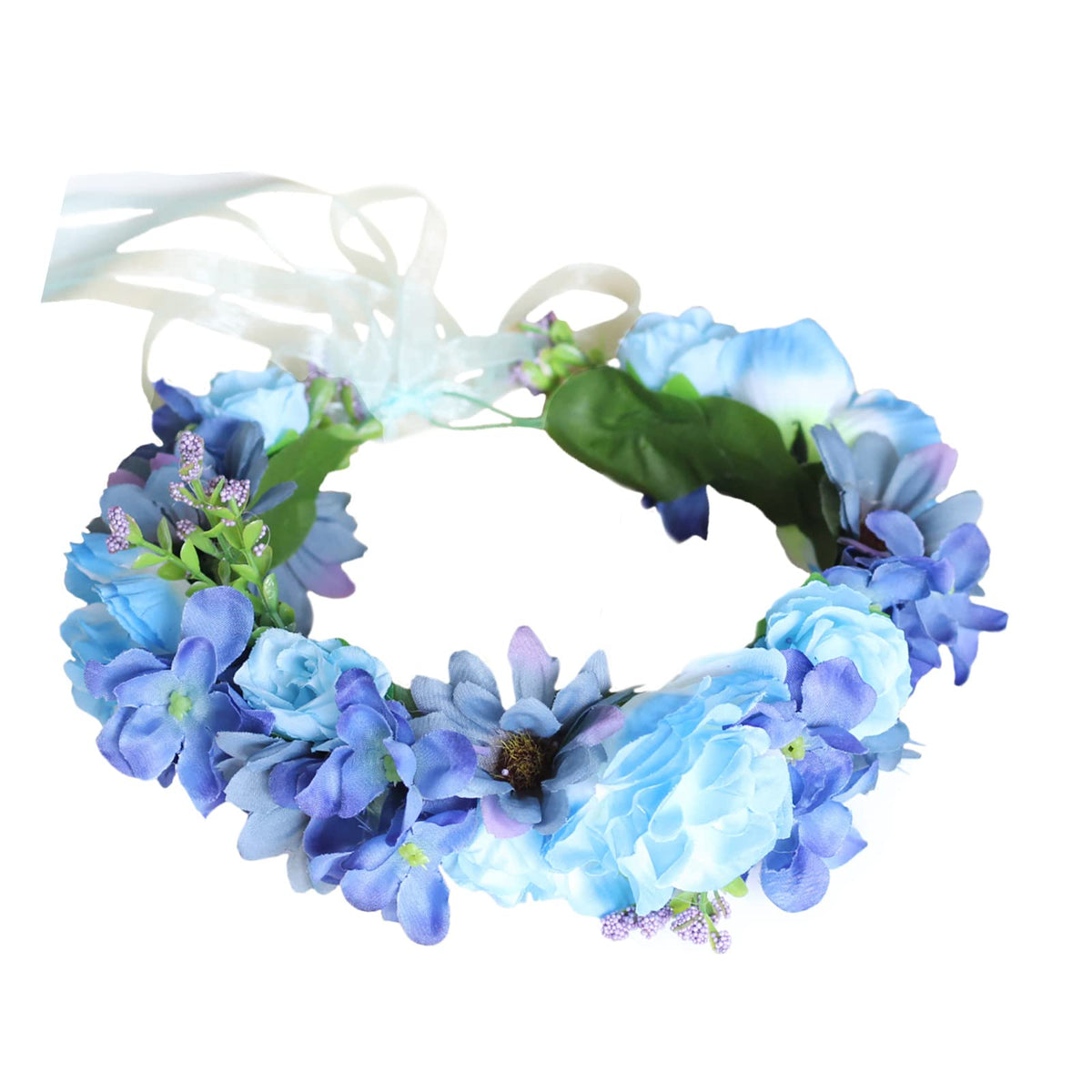 Vivivalue Women Floral Crown Rose Flower Headband Wedding Party Photo
