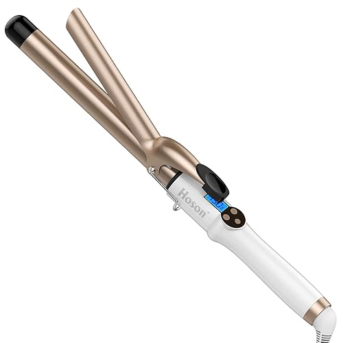 Hoson 1 Inch Curling Iron Professional Ceramic Tourmaline Coating Barrel Hair Curler, LCD Dispaly with 9 Heat Setting(225°F to 450°F for All Hair Beauty & Personal Care Hoson