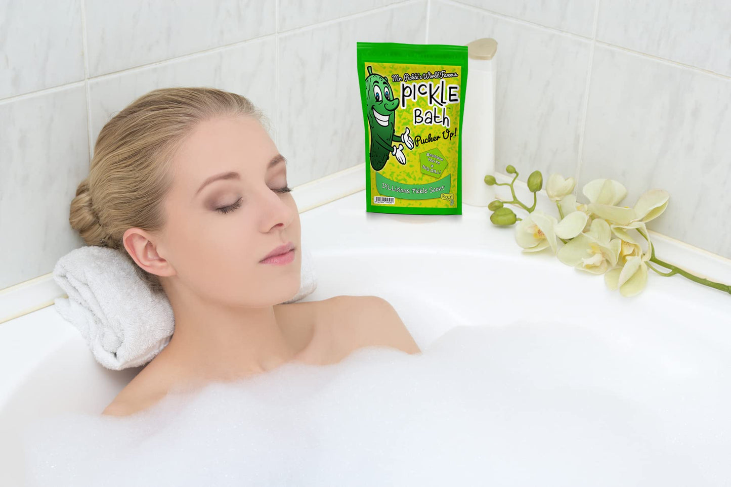 Mr Pickle’s Pickle Bath Salts - Premium Dill Pickle Scented Bath Soak for Kids - Shower Gift for Pickle Lovers, Funny Stocking Stuffers and Gift Beauty and Personal Care Gears Out